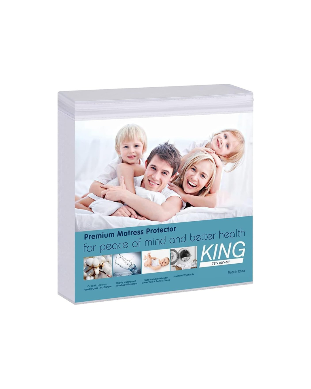 Waterproof Mattress Pad Protector Cotton: King