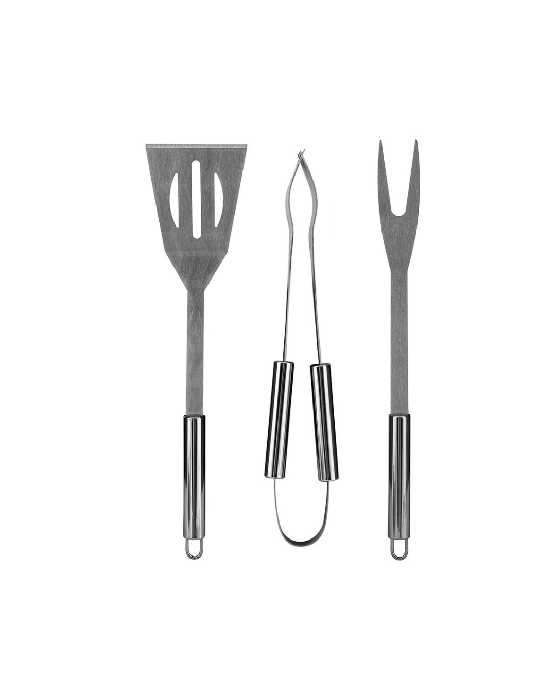 Stainless Steel BBQ Tools - 3 pc