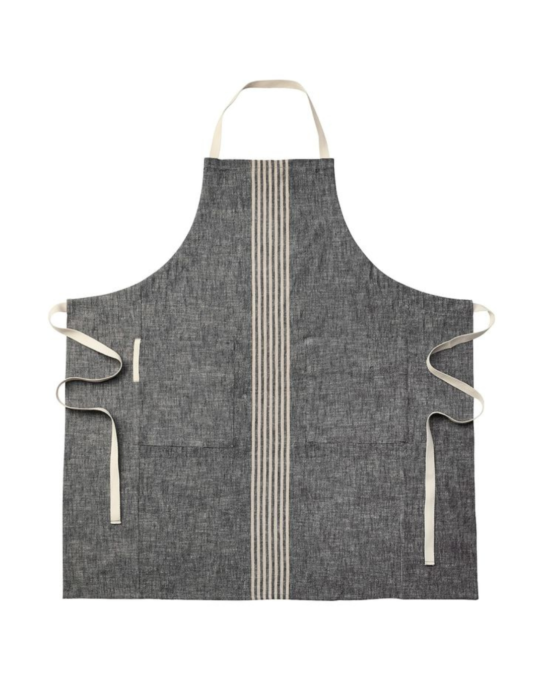 MARIATHERES Apron – Linen-Cotton Blend, Classic Style