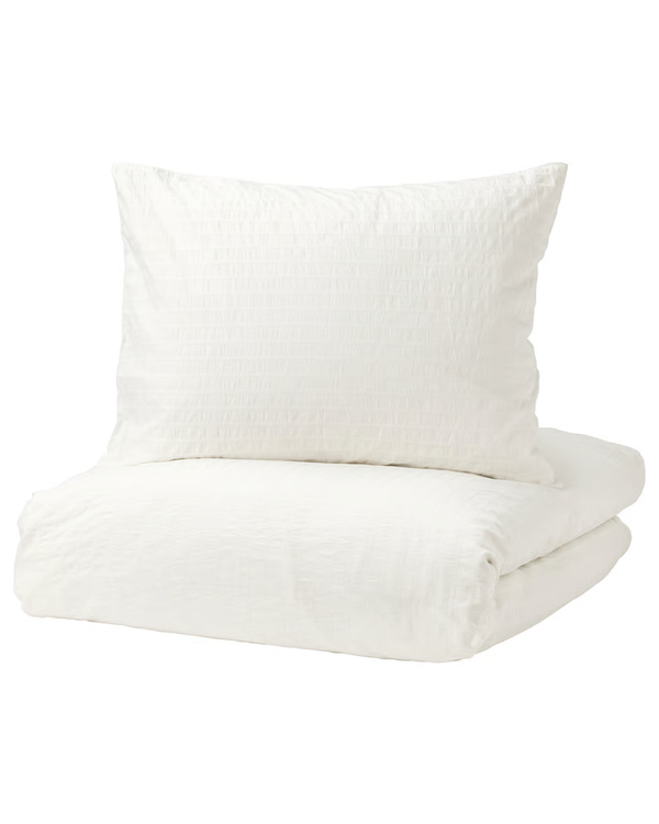 OFELIA VASS Duvet Cover and Pillowcases White, King