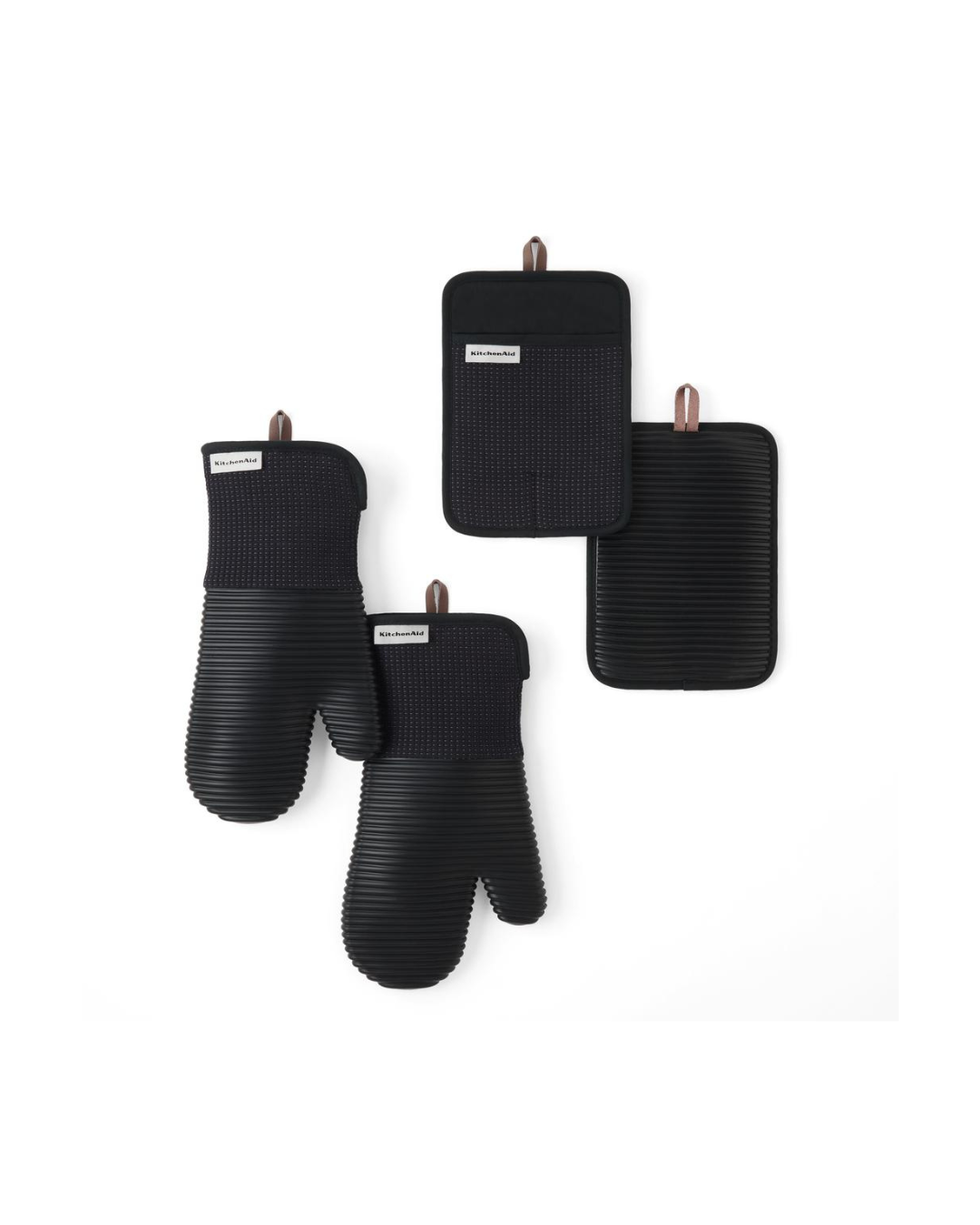 Kitchenaid Oven Mitt 4 Piece Set Black
