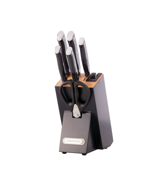 Farberware Knife With Block Set 7 Pieces