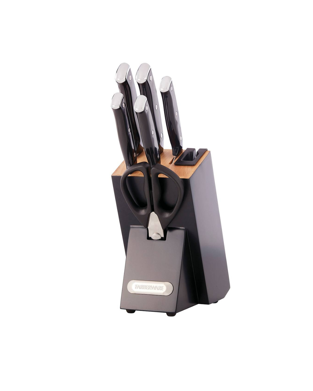 Farberware Knife With Block Set 7 Pieces