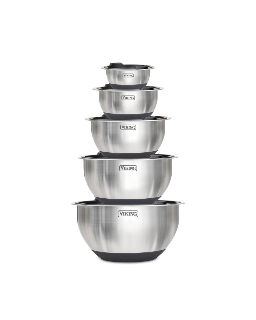 Viking Stainless Steel Mixing Bowls Set 10 Pieces