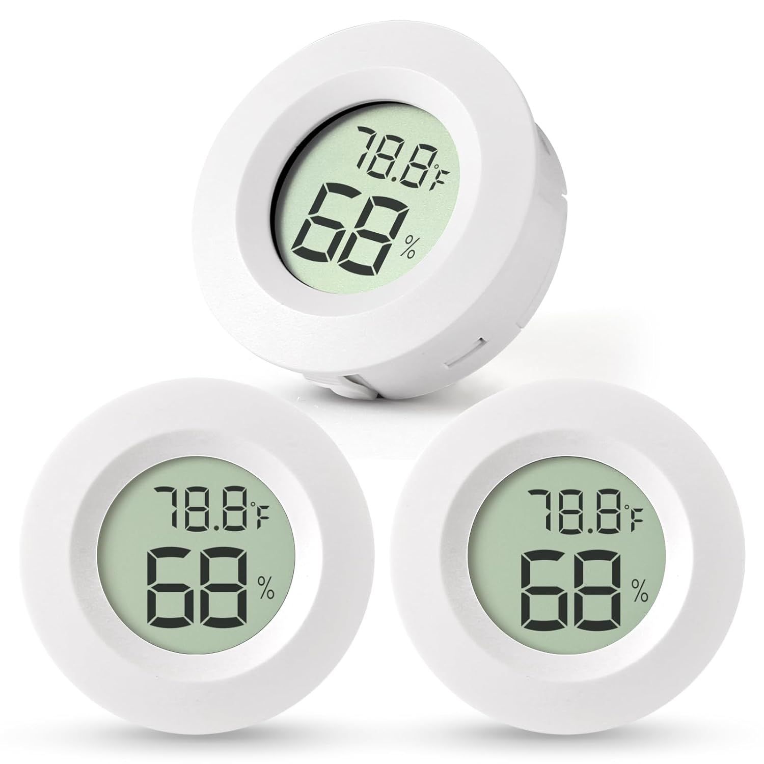 3-Pack Digital Humidity Meter Gauge Temperature