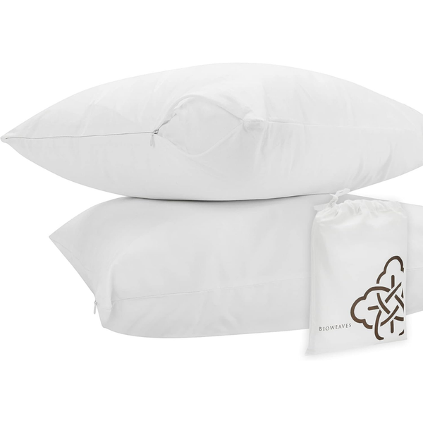 Organic Cotton Pillow Protectors - Standard 4 Pack