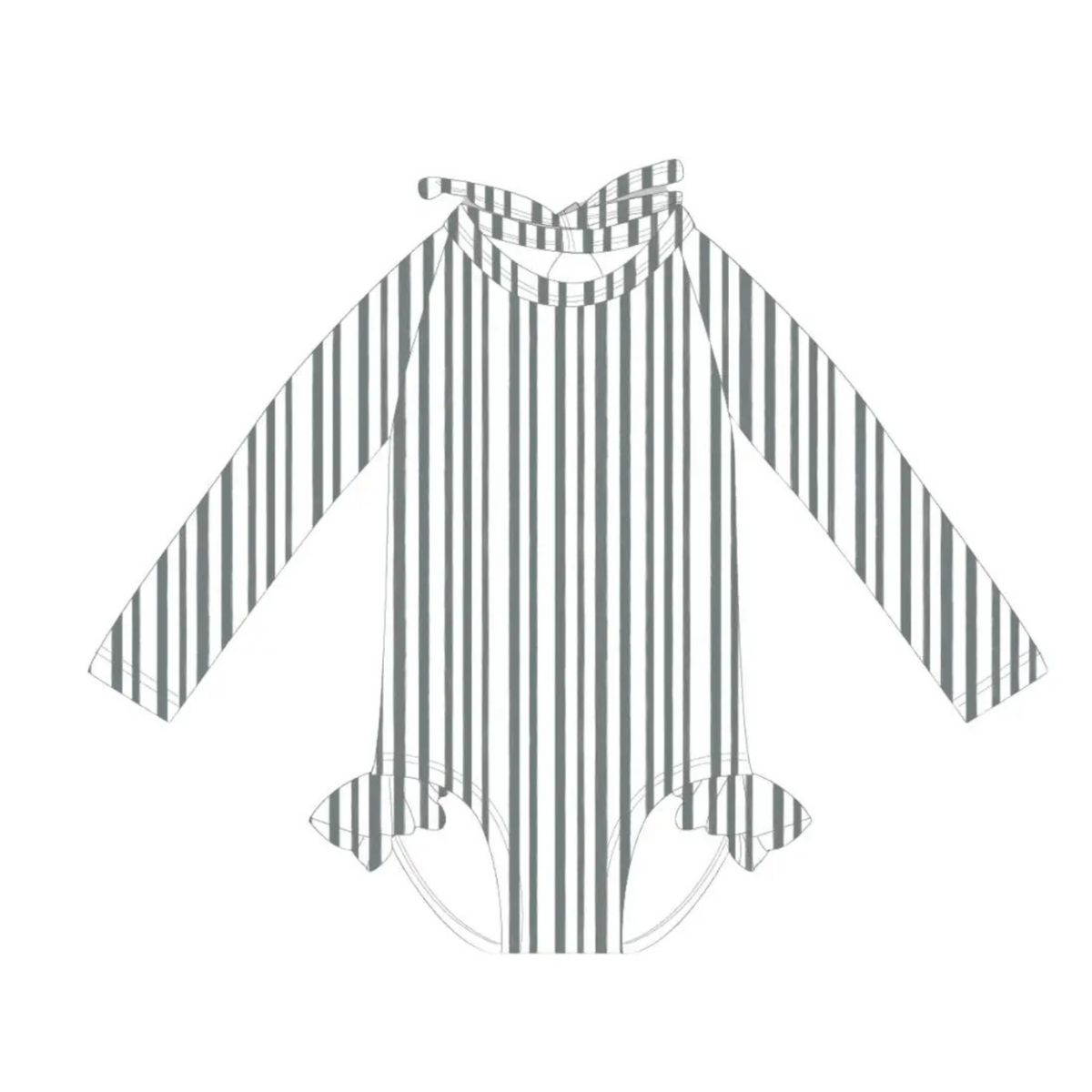 The "Arlo" Ruffle Rashguard Suit