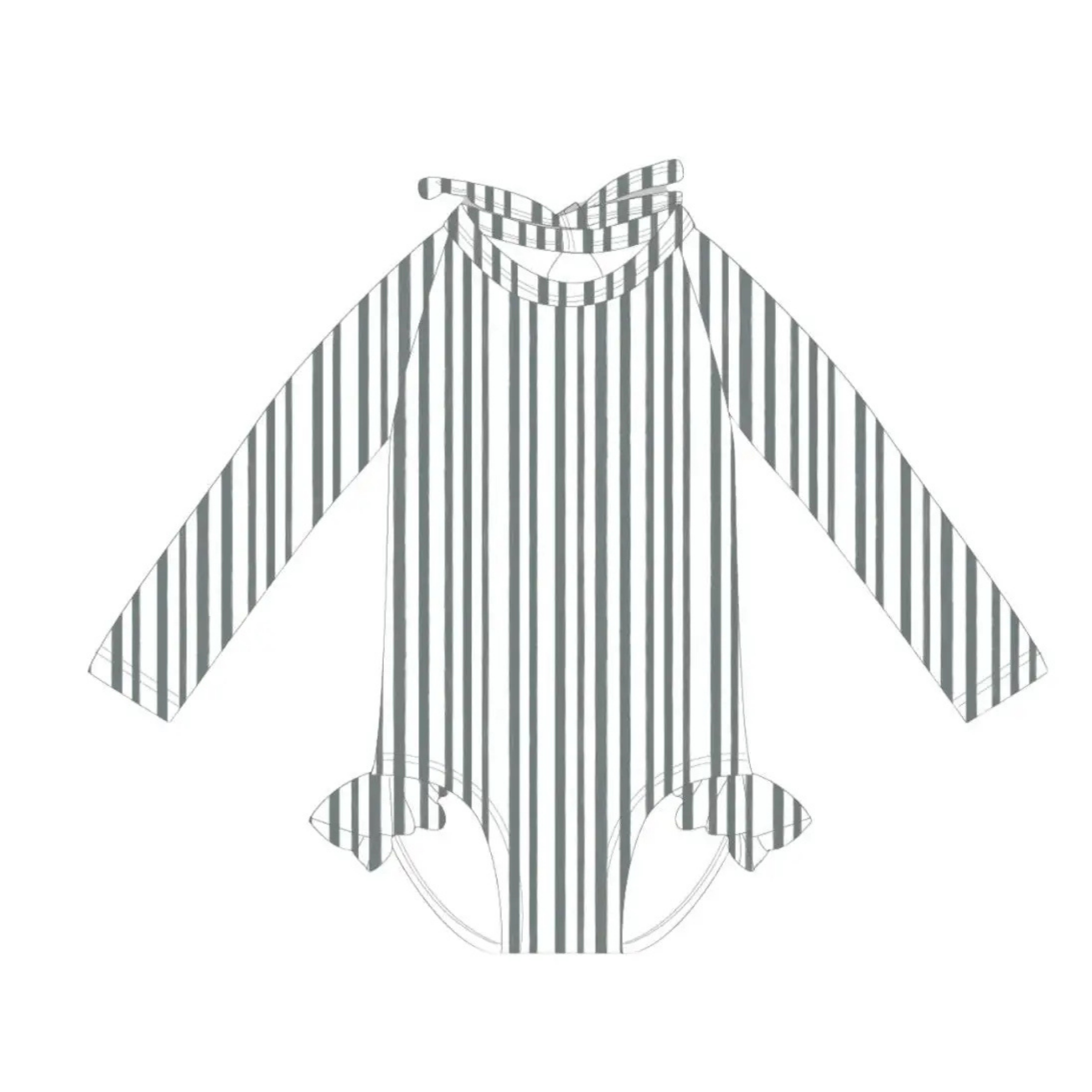 The "Arlo" Ruffle Rashguard Suit