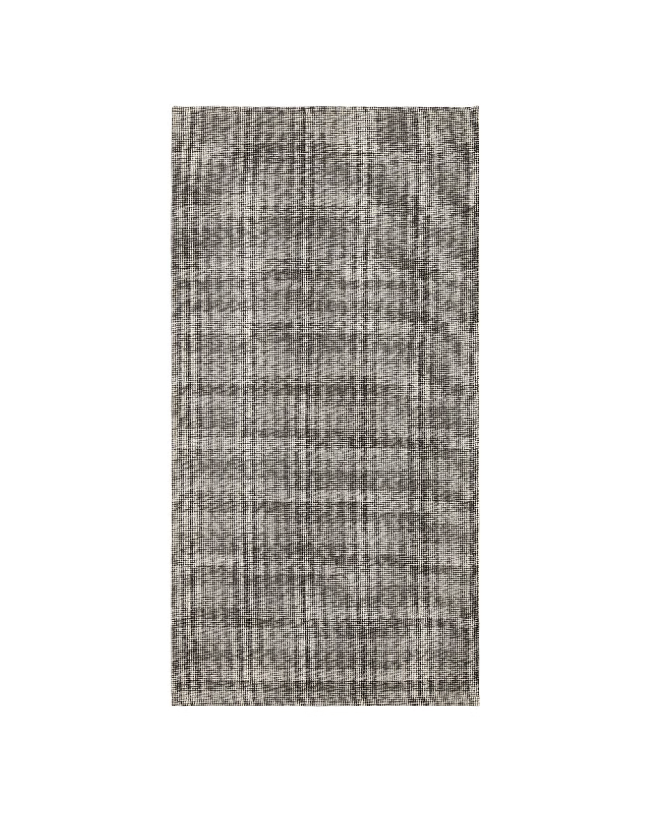 TIPHEDE Flatwoven,Rug, Black/Natural
