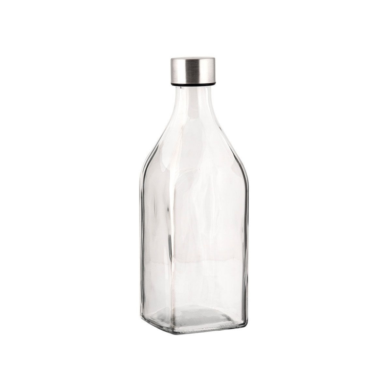 Glass Bottle with Stainless Lid - 1Lt