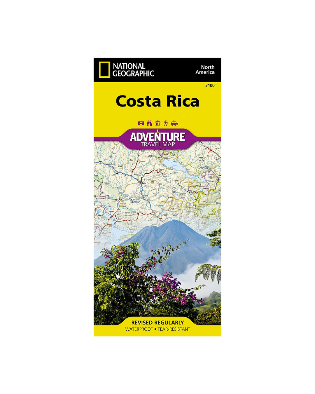 Map: Costa Rica (National Geographic Adventure)
