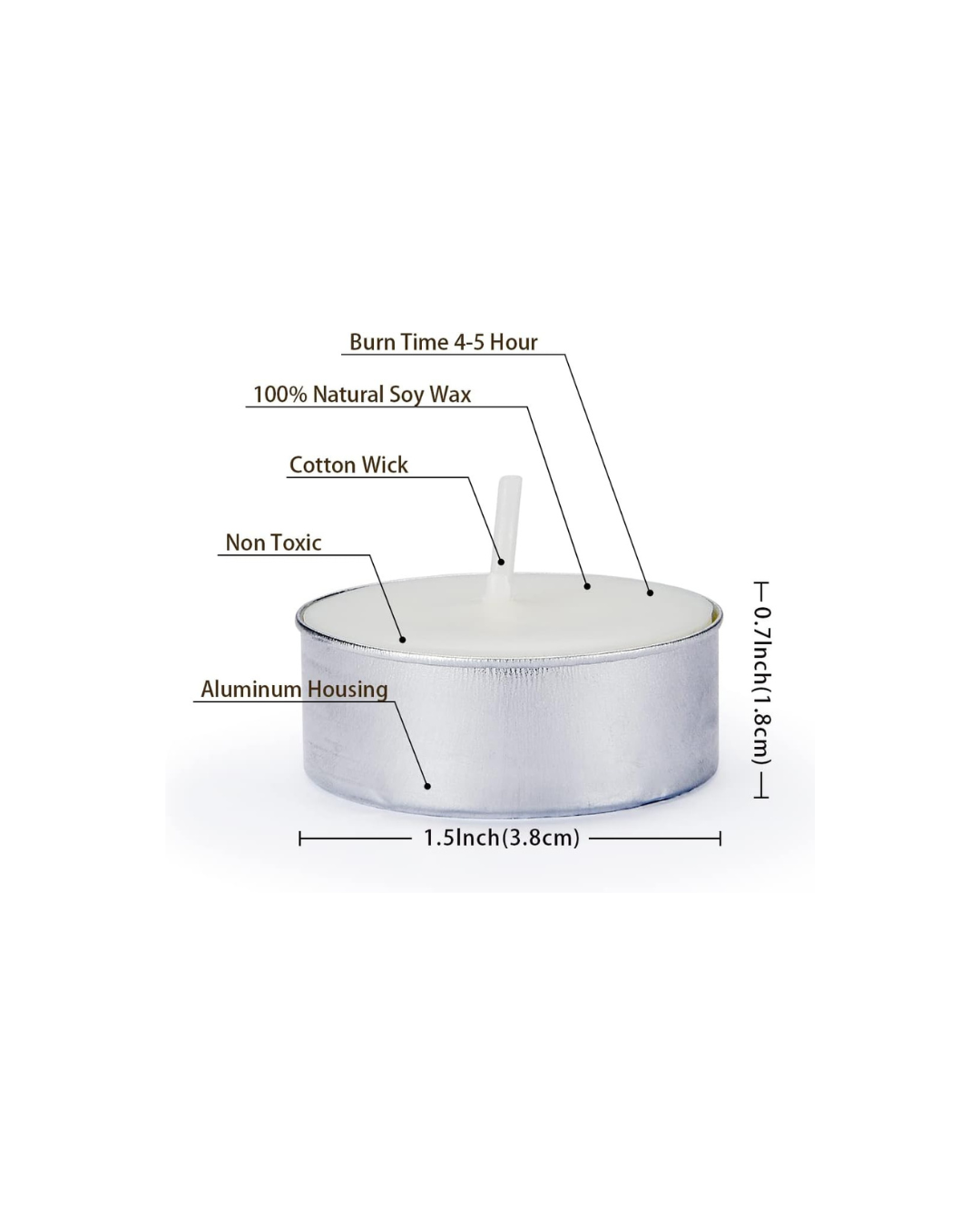 Natural Soy Wax Tealight Candles