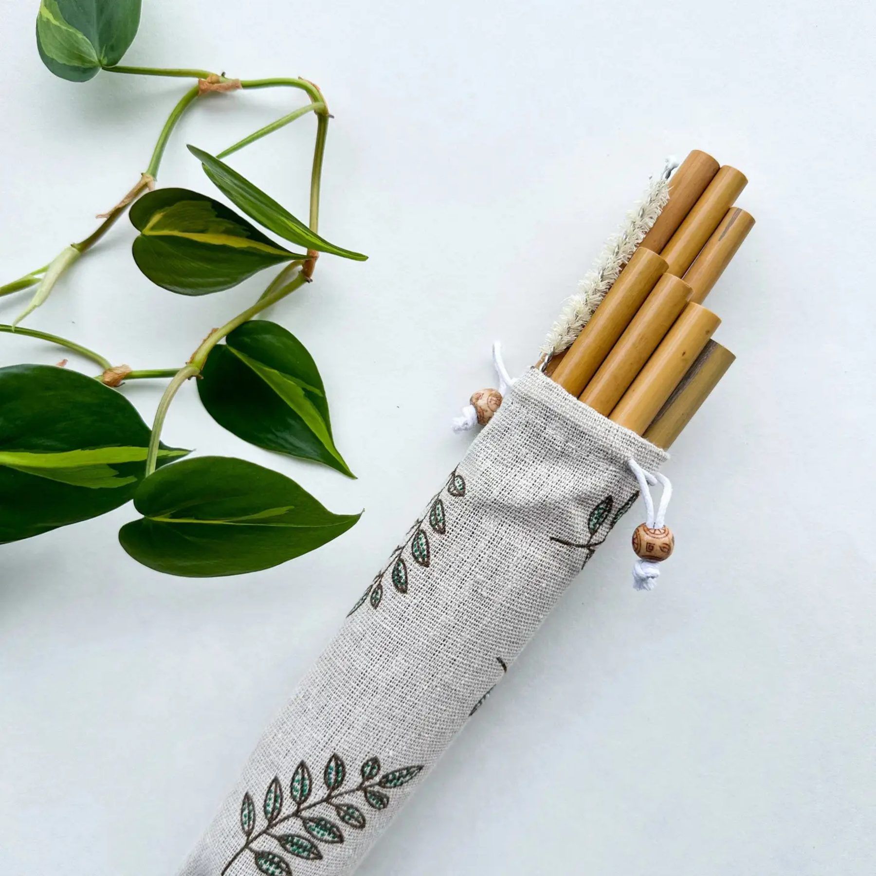 Reusable Natural Bamboo Drinking Straw