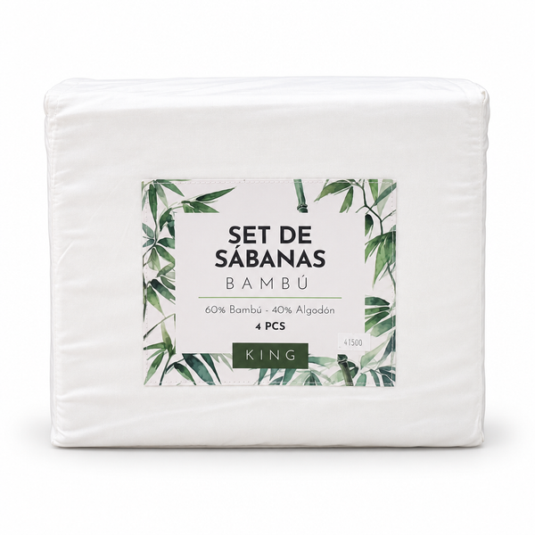 Bamboo Sheet Set - King / White