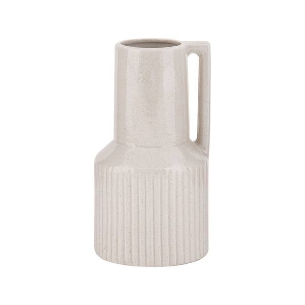 Cream Ceramic Vase - Medium