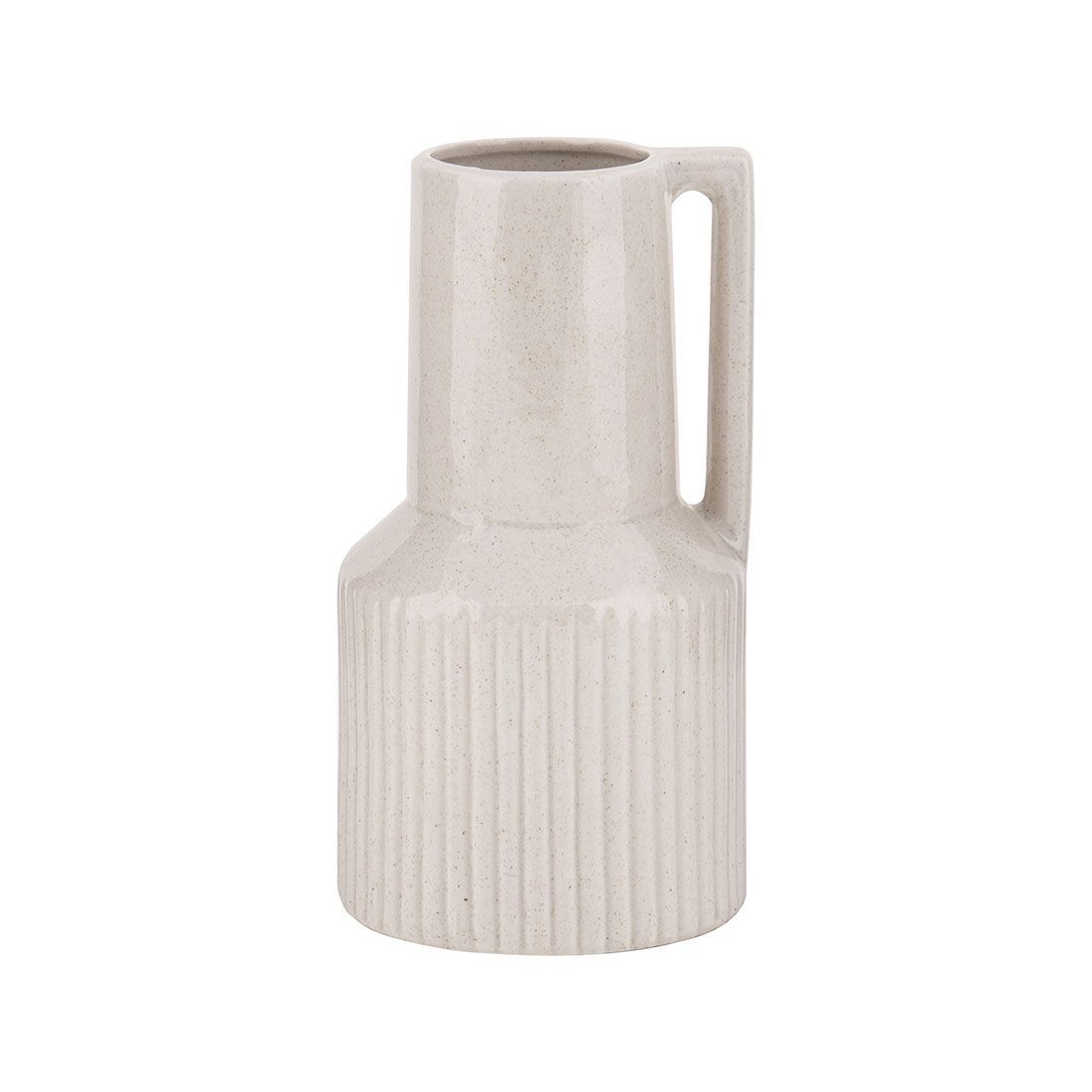 Cream Ceramic Vase - Medium