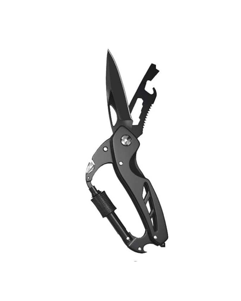 9-in-1 Carabiner Multi-Tool Pocket Knife