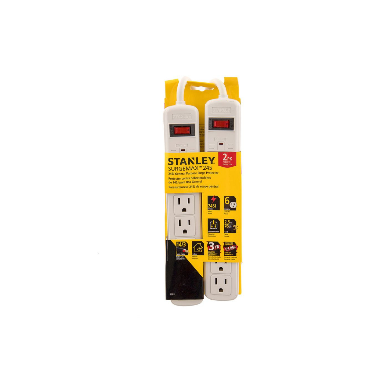 Stanley 6-Outlet Power Strip