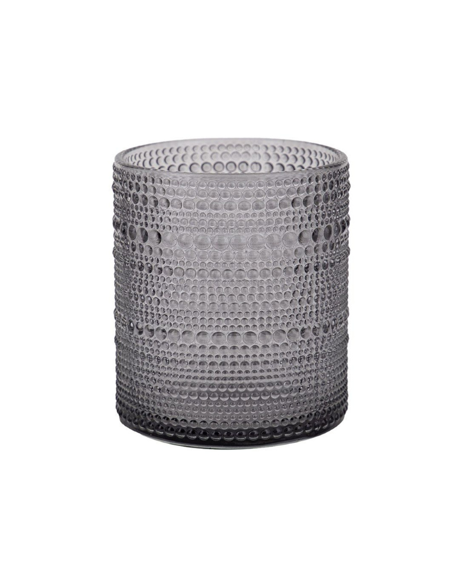 Grey Etched Glass Tumbler 13.5 oz