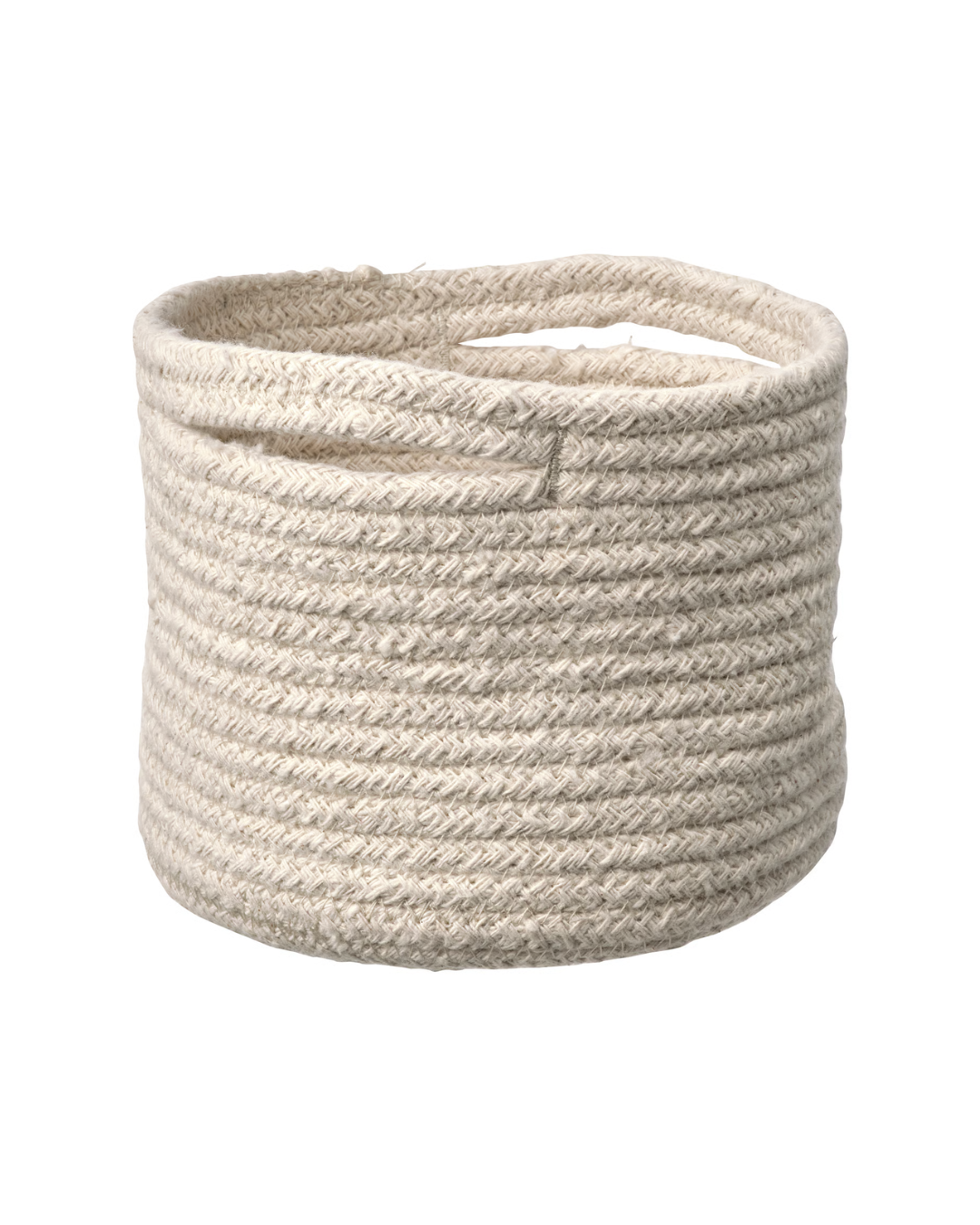 TJABBIG Basket – Natural Cotton Braided Mini Storage Basket