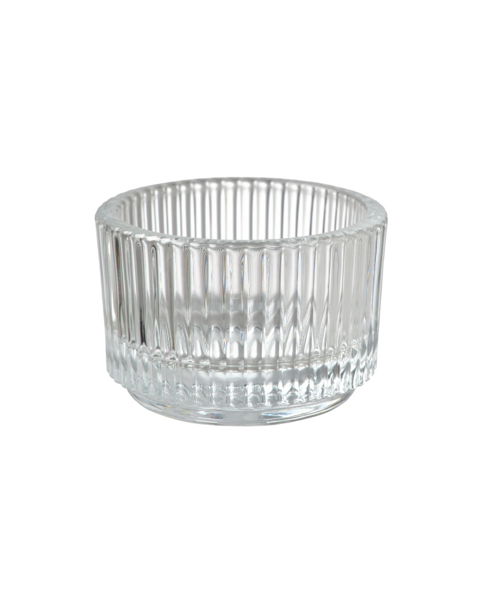 FINSMAK Clear Glass Tealight Holder