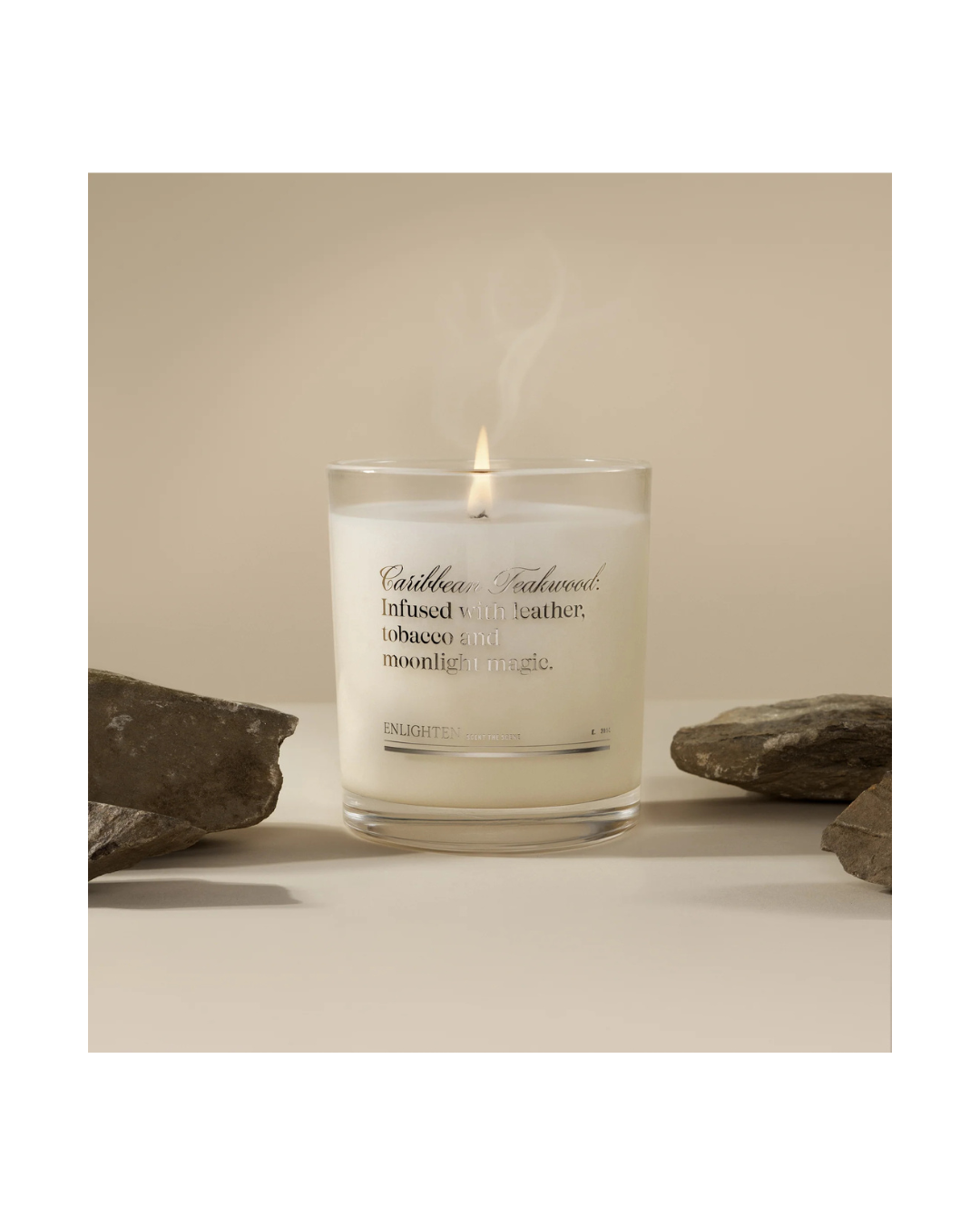 Caribbean Teakwood Scented Candle: 12 oz Glass