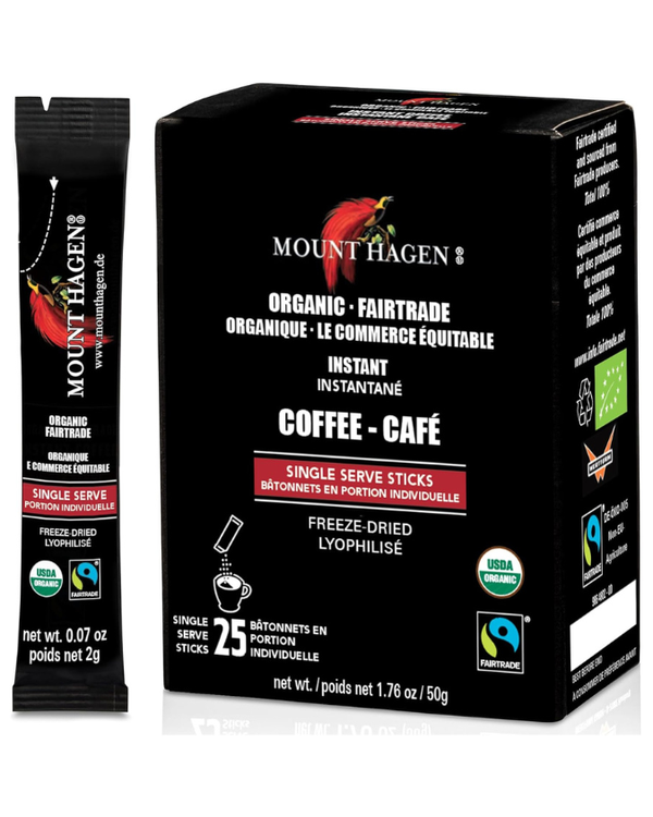 Mount Hagen Single Serve Instant Coffee Packets