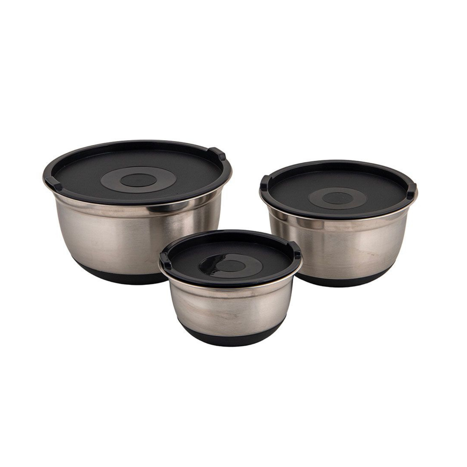 Stainless Steel Non-Slip Bowl - 3pcs
