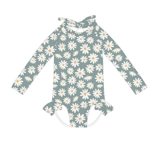 The "Chloe" Ruffle Rashguard Suit