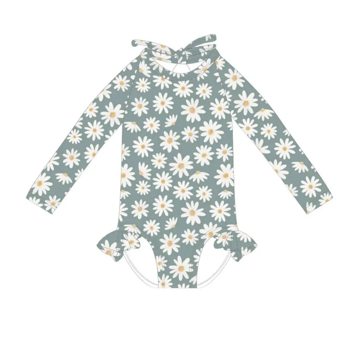 The "Chloe" Ruffle Rashguard Suit