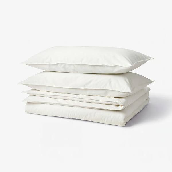 ANGSLILJA Duvet Cover and Pillowcases White, King