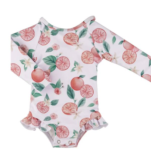 The "Bella" Ruffle Rashguard Suit