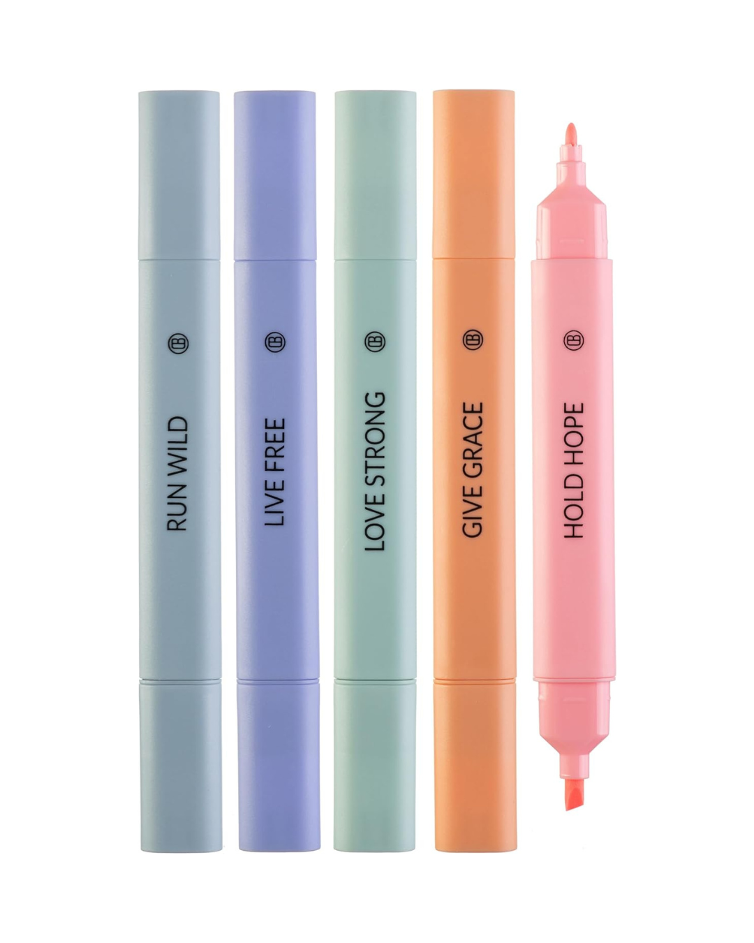 No Bleed Dual Tip Aesthetic Pastel Highlighter Pens
