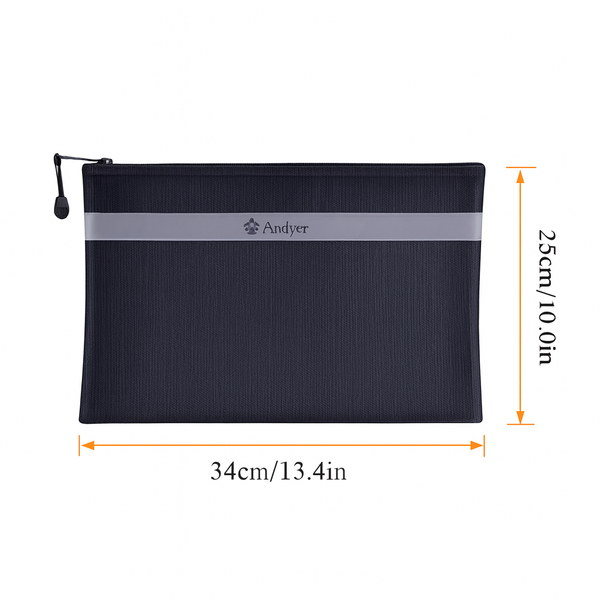 Fireproof Document Bag & Money Bag – 13.4″ × 10″