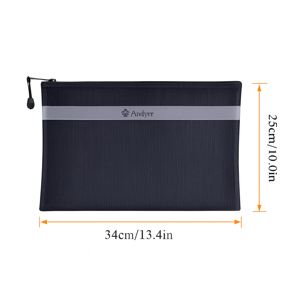 Fireproof Document Bag & Money Bag – 13.4″ × 10″