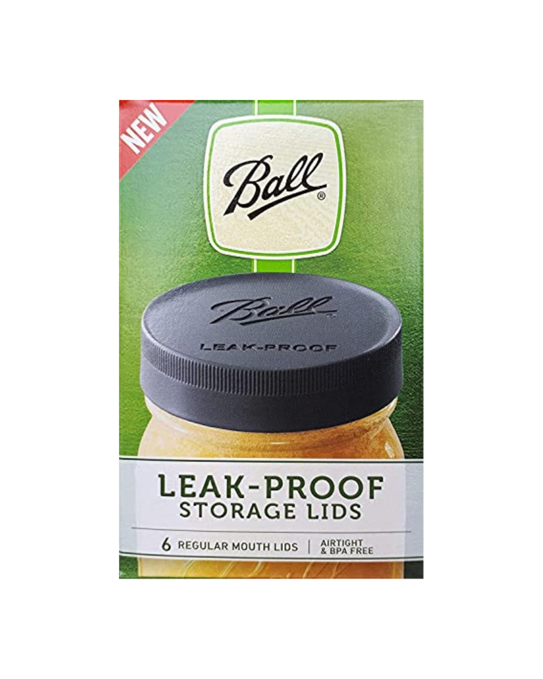 Ball Leak-Proof Wide-Mouth Storage Lids: Individual
