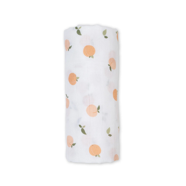 Lulujo Swaddle Blanket Muslin Cotton - Peaches