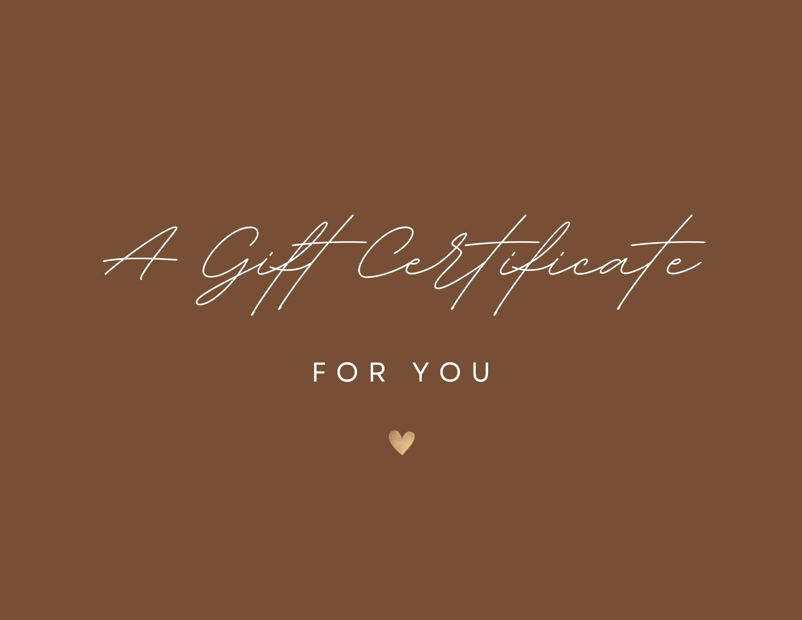Gift Certificate