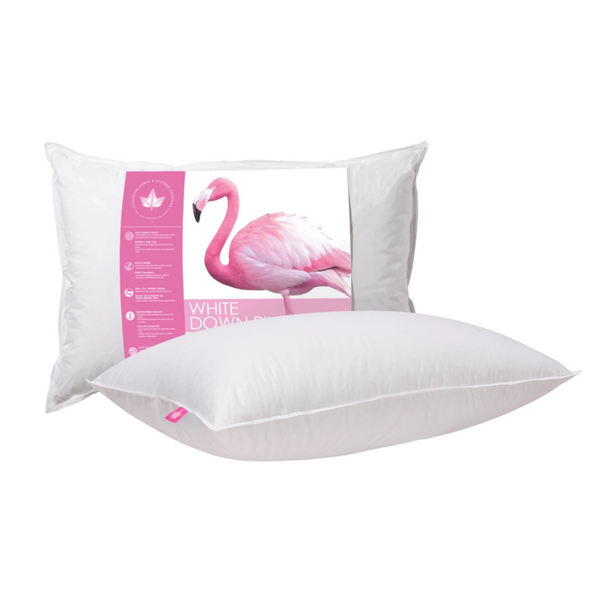 White Down Queen Pillow - Medium