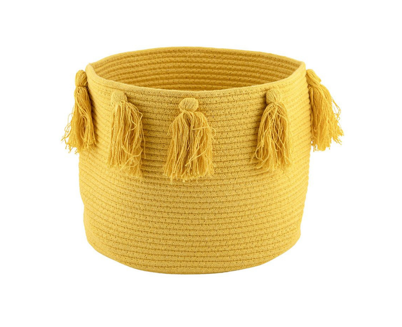 Cotton Basket: Yellow